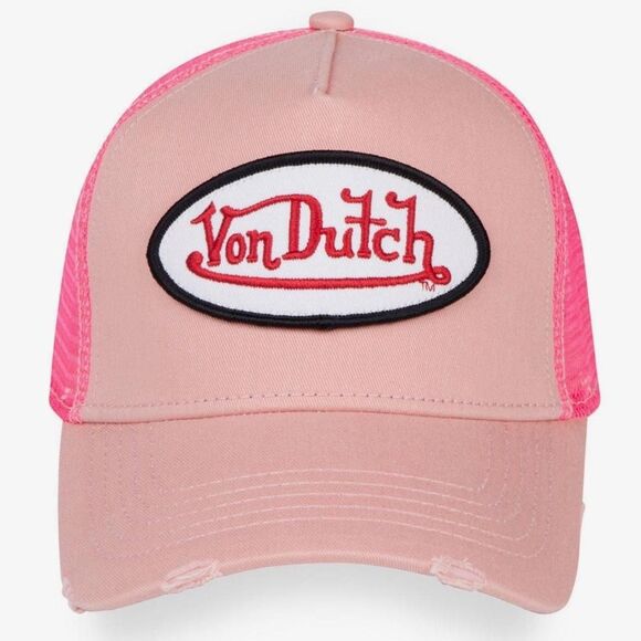 Von Dutch Women\'s Distressed Hat Pink NWT